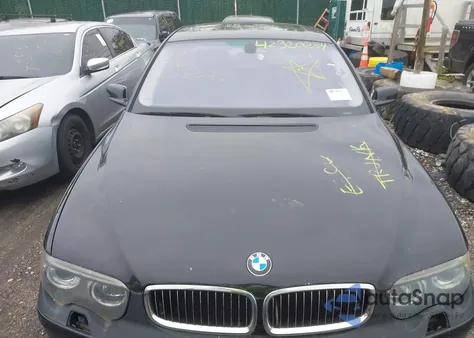 2003 BMW 745I z USA, uszkodzony, nr VIN WBAGL63493DP65399